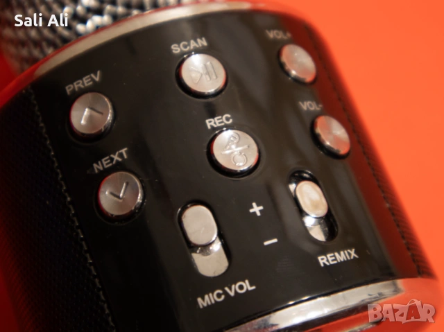 WSTER WS-858 безжичен караоке микрофон Bluetooth 5-в-1 All in One, снимка 6 - Микрофони - 53486173