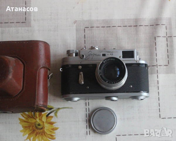 Обектив Юпитер 8 + фотоапарат Зоркий 4 , снимка 3 - Обективи и филтри - 53761533