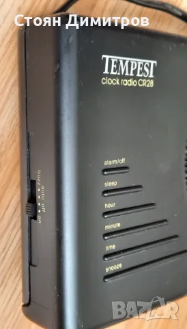 AM/FM радиочасовник Tempest CR28, снимка 4 - Радиокасетофони, транзистори - 50174447