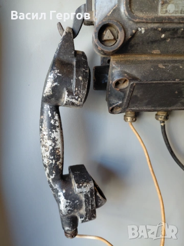 Стар чугунен телефон, снимка 4 - Антикварни и старинни предмети - 53668747