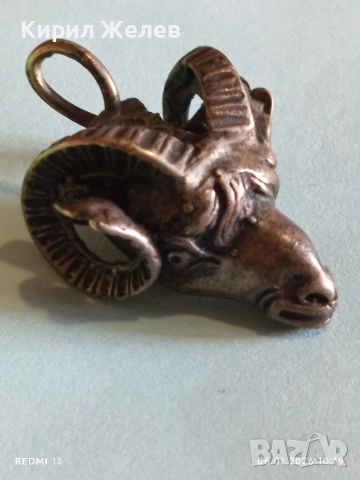 Сребърен медальон зодиакален знак ОВЕН ♈ символизира смелост, енергия, лидерство 52555, снимка 7 - Колиета, медальони, синджири - 53003161