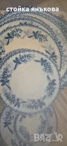 Продавам комплект подложки за сервиране синьо и бяло, снимка 1