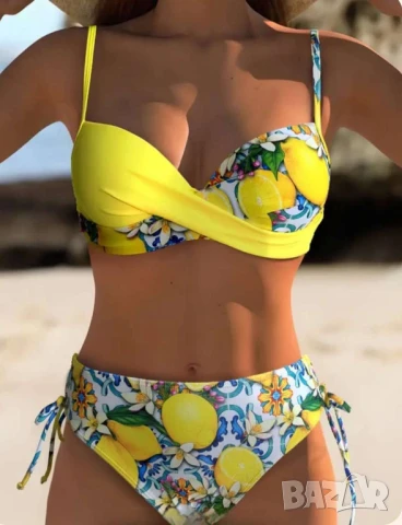 Жълт бански от две части- размер S и М