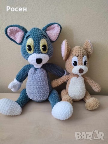 Плетени играчки Том и Джери , снимка 3 - Други - 41490285