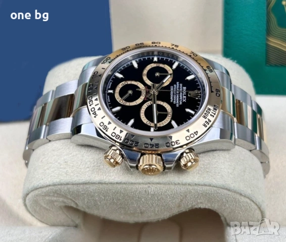 Rolex Daytona two tone black , снимка 4 - Луксозни - 53612422