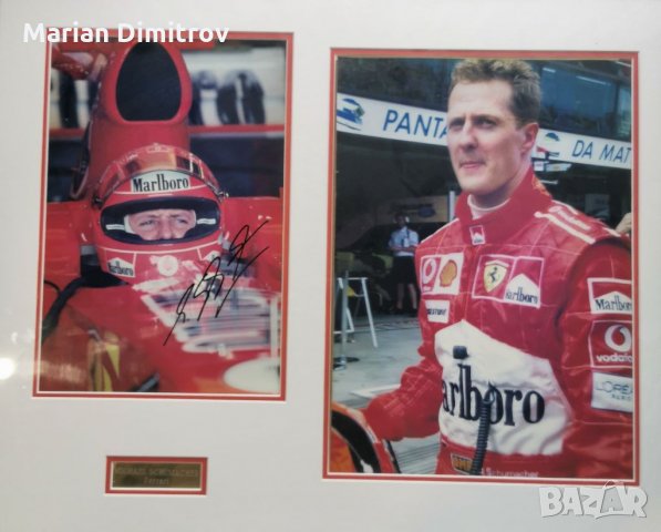 Оригинален подпис Михаел Шумахер Michael Schumacher, снимка 3 - Други ценни предмети - 35915431