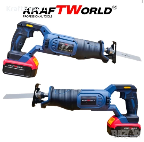 Професионален Акумулаторен Саблен Трион KraftWorld + 3 ножчета, снимка 3 - Други инструменти - 50482668