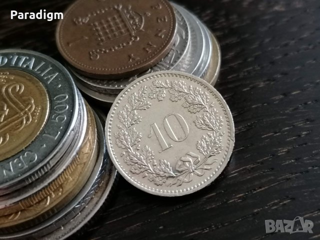 Монета - Швейцария - 10 рапен | 1984г., снимка 1 - Нумизматика и бонистика - 34044734