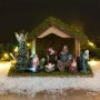 LED Коледна украса, Светеща Коледна ясла с 9 фигури, 32см, снимка 4