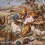 Голям немски гоблен-Селски двор с животинки, снимка 1