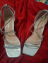 Продавам официалени сребърни сандали 42 размер, снимка 1 - Сандали - 44636674