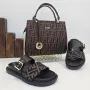 Fendi Дамски Кафяви Чехли Фенди Код SEM-686, снимка 2