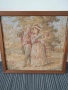дървена рамка 26х25см/малък стар френски гоблен/барокова картина, снимка 1