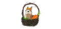 Декораривна великденска кошница, Заек с морков, снимка 1 - Декорация за дома - 36034049