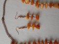 Кехлибарена огърлица и обици, снимка 12