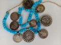 Автентичен сребърен Пендар(накит) с 9 Исторически монети/Царство България и Австро-Унгария/!, снимка 6