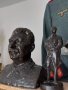 Огромен оригинален  бронзов бюст на Сталин1935-40г./бронз бронзови сребърен сребърни/, снимка 2