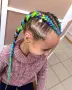 🎁Боксьорски Плитки 👑Box braids Детски прически Опашки Бохо Туистъри Ариел Къдрици Афро Канекалон , снимка 14