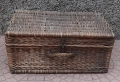Стар ръчно плетен куфар, снимка 6