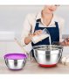 3155 Метални купи за разбъркване със силиконово дъно, снимка 4