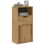 vidaXL Страничен шкаф с чекмедже ODDA 40x24x79cm масивна дървесина бор, снимка 2