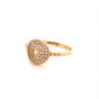 Златен дамски пръстен 1,63гр. размер:56 14кр. проба:585 модел:16456-5, снимка 2