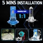 Комплект от 2 броя H7 LED крушки / Canbus, High Power, снимка 8
