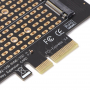 Адаптер PCI Express PCIE to M2 Adapter NVME SATA, снимка 4