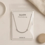 Минималистично сребърно колие – стил и издръжливост в едно, снимка 5