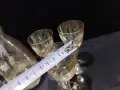 ретро кристални чаши за ракия с гарафа , снимка 5