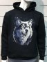Нов мъжки суичър с дигитален печат Вълк - Звезди, Серия вълци, снимка 3