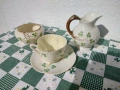 Комплект ръчно рисувани съдове Belleek Ирландия - 2, снимка 1
