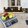 Кухненска везна с калкулатор, 40 кг., LCD екран, водоустойчива платформа, снимка 3