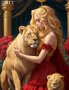  Златна роза и Кралски лъв  - диамантен гоблен, снимка 3
