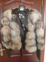 Ново дамско яке от естествена кожа и естествен пух, снимка 1