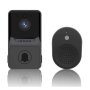 Безжичен звънец с камера Aiwit, 1080p, FullHD, Wi-Fi, Сензор за движение, Черен