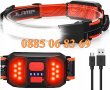 LED акумулаторен челник за глава, фенер за глава, USB зареждане, SOFT 3D, снимка 3