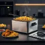 Фритюрник Cheffinger CF-EDP5.0 – 5L, 2000W, неръждаема стомана, 3 кошници, регулируема температура, снимка 2