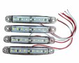 Комплект габаритни светлини С 9 LED диода, 12/24V, Бял, Жълт, 4 броя, снимка 4