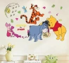Мечо Пух Йори Прасчо стена малък самозалепващ стикер лепенка стена мебел прозорец детска стая детски, снимка 1