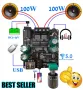 Нов мощен висококачествен мини Стерео цифров усилвател Клас D 2 X 100W с Bluetooth 5.0 AUX жак и USB, снимка 2