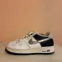 Nike Air Force 1 Low GS Metallic Silver Midnight Navy, снимка 1