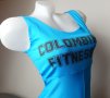 Син къс спортен гащеризон с ликра и надпис Colombini Fitness, снимка 9