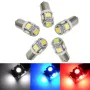 2 бр. Габаритни крушки BA9S 5 SMD 5050 Автомобилна LED вътрешна лампа крушка за номер вратата плафон, снимка 12