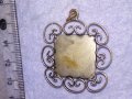 СТАРИНЕН ПОСРЕБРЕН ЕМАЙЛИРАН БРОНЗОВ ФИЛИГРАНЕН РЕТРО МЕДАЛЬОН МАЙСТОРСКА РЪЧНА ИЗРАБОТКА 38683, снимка 11