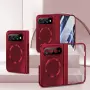 Xiaomi 18 Fold Магнитен Калъф, Електролитно Покритие, Твърдо Стъкло – Черен и Червен, снимка 17