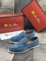 Loro Piana Мъжки Сини Обувки Естествена Кожа Лоро Пиана Код E829, снимка 7