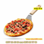 Кръгла шпатула за пица с дървена дръжка - КОД 3016, снимка 1 - Прибори за хранене, готвене и сервиране - 44732414