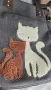 Дамска чанта с котки, снимка 6