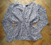 Дизайнерска блуза в леопардова шарка "ellos"® / много голям размер , снимка 1 - Блузи с дълъг ръкав и пуловери - 36237665
